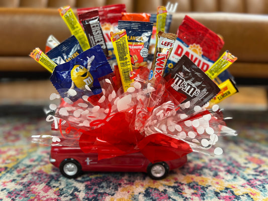 Mustang with Candy and Snacks