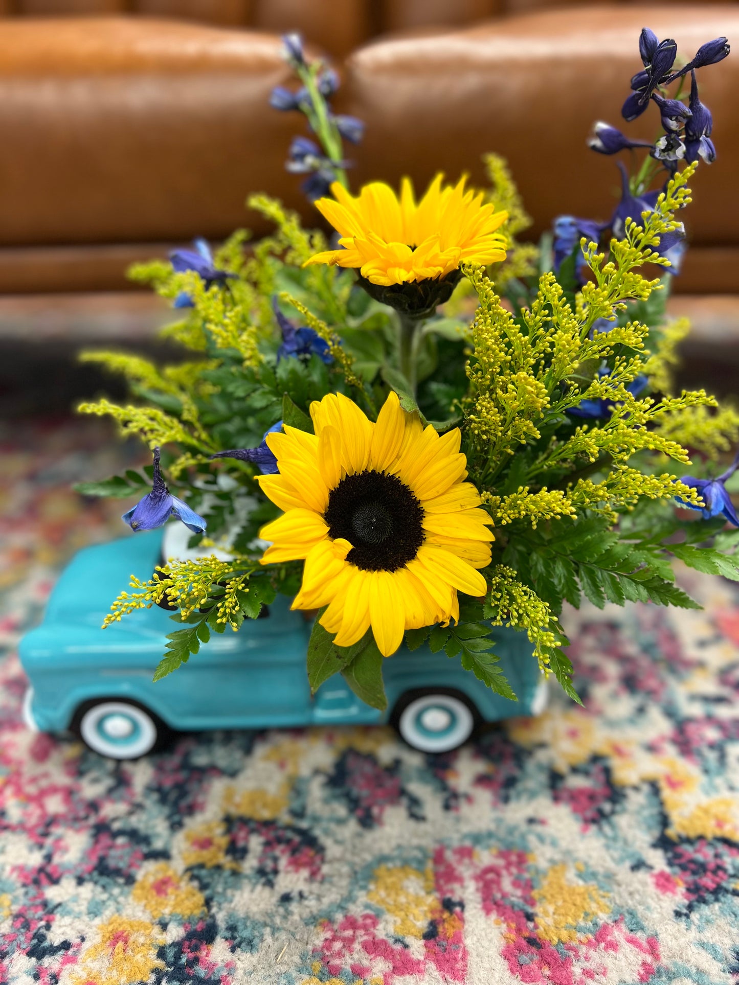 Country Road Turquoise Truck – THE FLOWER BOX & GIFTS, Sweetwater TX