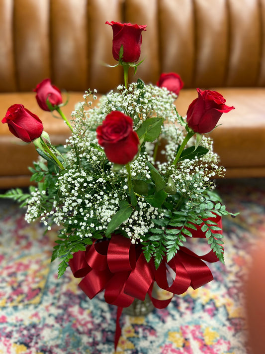 Half Dozen Red Roses