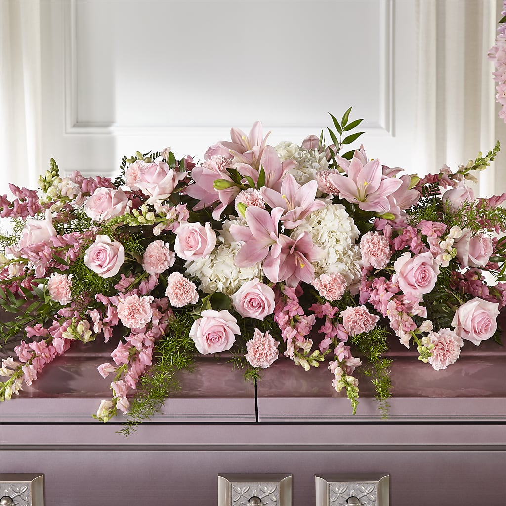 Life & Remembrance Casket Spray – THE FLOWER BOX & GIFTS, Sweetwater TX