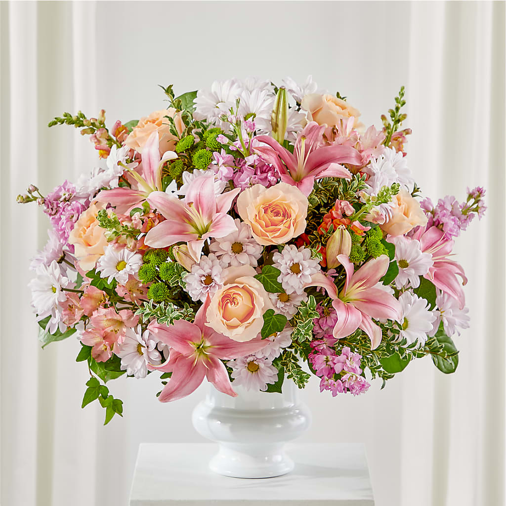 Heartfelt Gesture Urn Arrangement – THE FLOWER BOX & GIFTS, Sweetwater TX