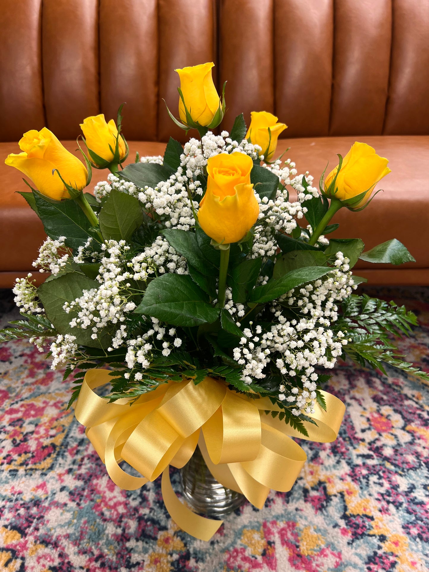 Half Dozen Yellow Roses