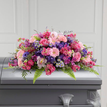 Glorious Garden Casket Spray – THE FLOWER BOX & GIFTS, Sweetwater TX