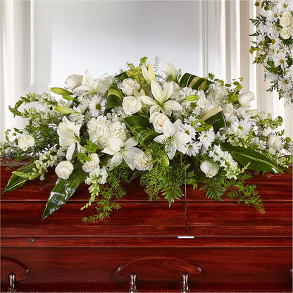 Abundance Casket Spray – THE FLOWER BOX & GIFTS, Sweetwater TX